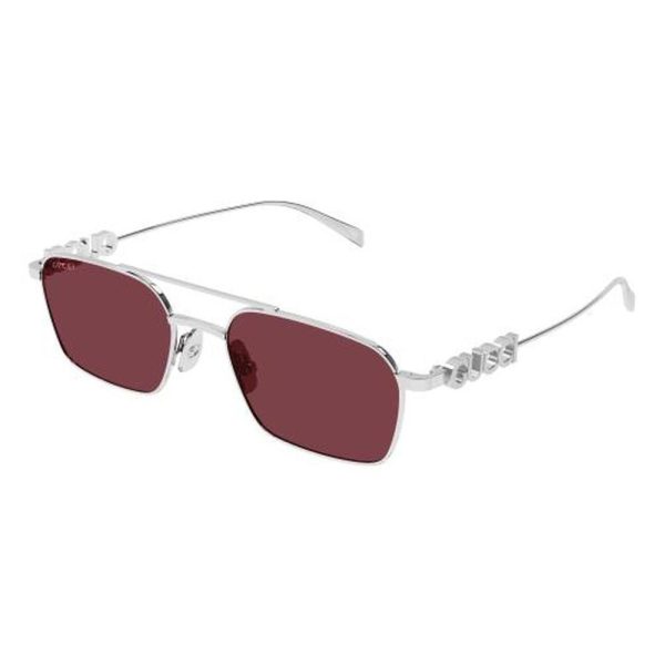 GUCCI GG1804S 004 54 - Metal full Gucci Silver Square - Image 2