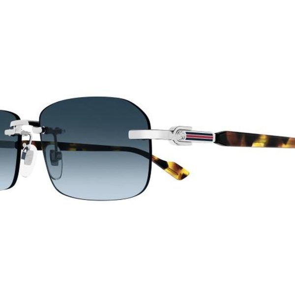 GUCCI GG1221S 007 56 - 3 pcs Gucci Silver Square - Image 2