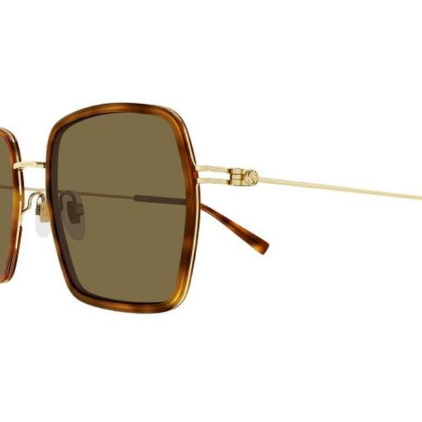 GUCCI GG1848S 002 52 - METAL SHEET Gucci Gold brown Ladies - Image 2