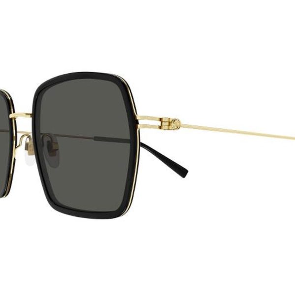 GUCCI GG1848S 001 52 - METAL SHEET Gucci Black gold Square - Image 2