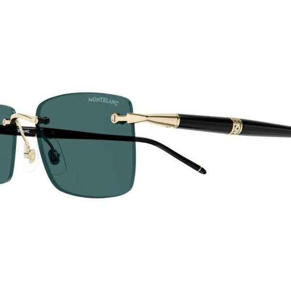 MONT BLANC MB0344S 006 54 - 3 pcs MONT BLANC Black gold Square - Image 2