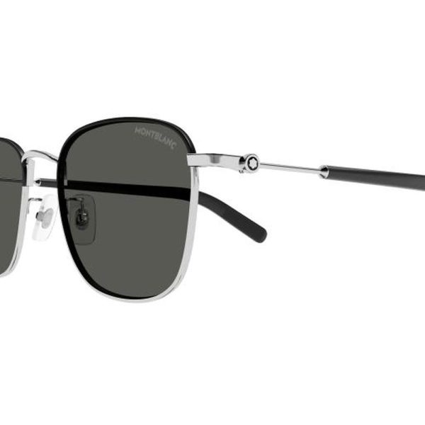 MONT BLANC MB0392SA 002 55 - Metal full MONT BLANC Silver black Square - Image 2