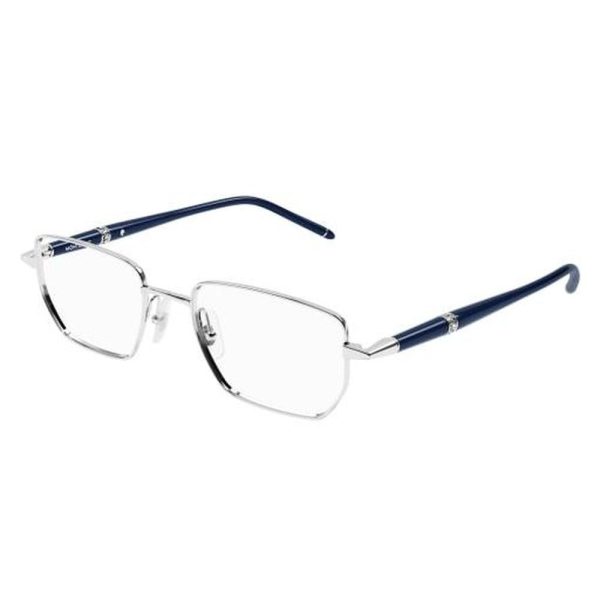 MONT BLANC MB0347O 005 54 - Metal full MONT BLANC Silver Square - Image 2