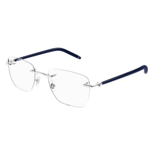 MONT BLANC MB0274O 003 53 - 3 pcs MONT BLANC Silver blue Square - Image 2