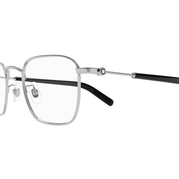 MONT BLANC MB0389O-007 52 - Metal full MONT BLANC Silver black Square - Image 2