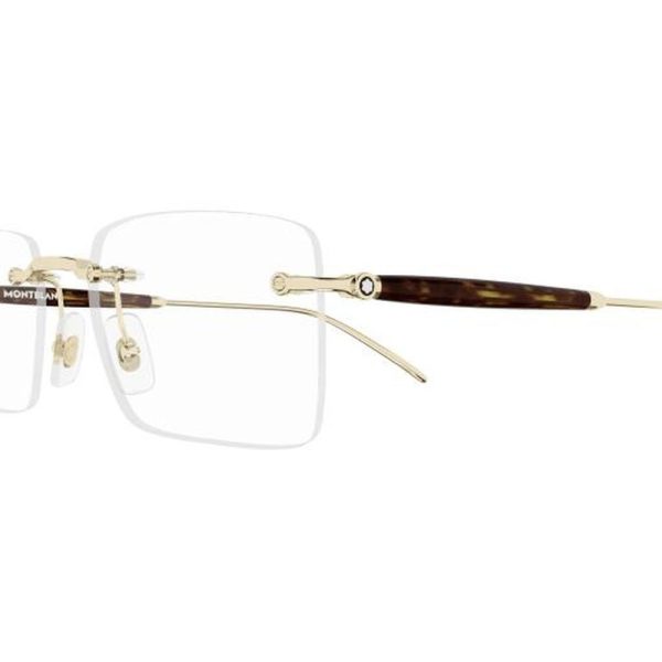 MONT BLANC MB0411O 002 55 - 3 pcs MONT BLANC Gold brown Square - Image 2