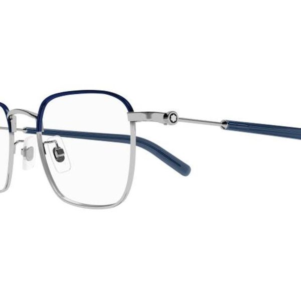 MONT BLANC MB0389O 009 52 - Metal full MONT BLANC Silver blue Square - Image 2