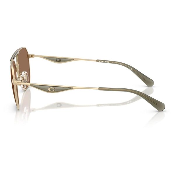 COACH 0HC7178 900573 57 - Metal full COACH Gold Square - Image 2