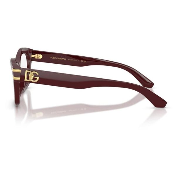 DOLCE & GABBANA DG3420 3091 52 - Sheet full DOLCE&GABBANA MAROON Ladies - Image 2