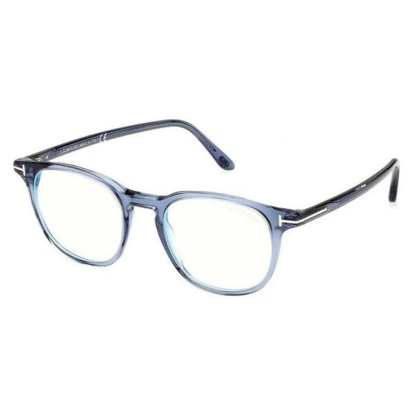 TOM FORD TF5832 090B 50 - Sheet full TOMFORD Blue Round - Image 3