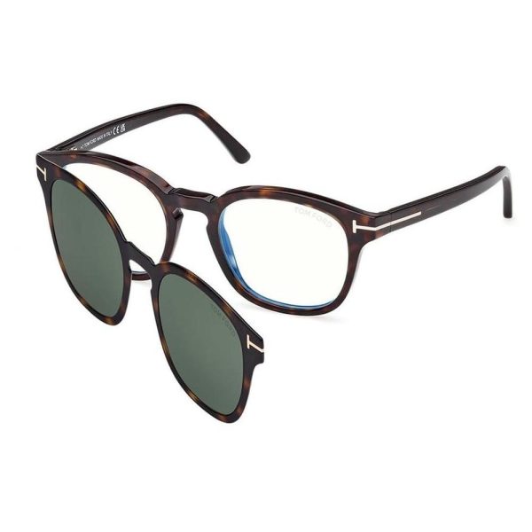 TOM FORD TF5532-B 01D 52 C/O - Sheet full TOMFORD Black Square - Image 3