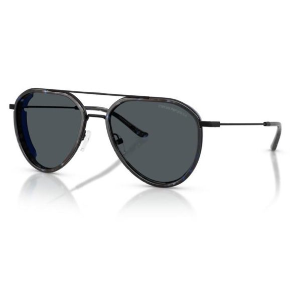 EMPORIO ARMANI EA2163 300180 56 - METAL SHEET EMPORIO ARMANI Black Aviator - Image 3