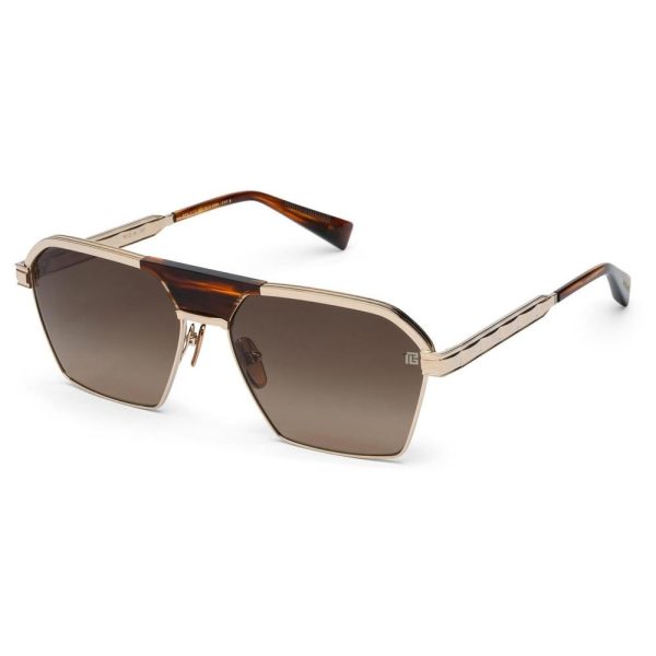 BALMAIN BPS 177 C 60 - Metal full BALMAIN Rose GOLD Square - Image 3