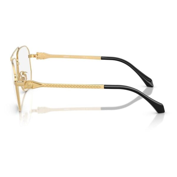 VERSACE VE1307 1002 59 - Metal full VERSACE Gold Square - Image 3