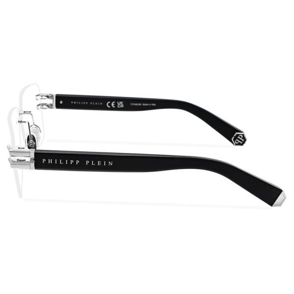 PHILIPP PLEIN PP086M 579 59 - 3 pcs PHILIPP PLEIN Silver black Square - Image 3