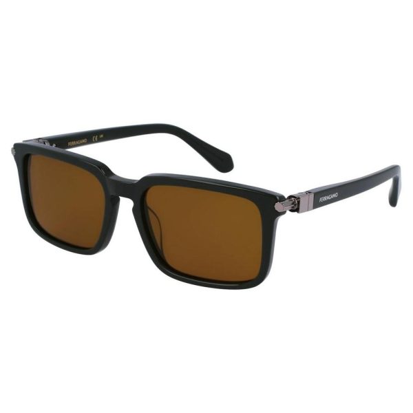 SALVATORE FERRAGAMO SF1110S 302 56 - Sheet full SALVATORE FERRAGAMO GREEN Square - Image 3