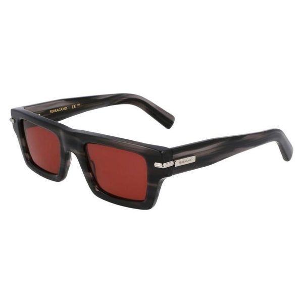 SALVATORE FERRAGAMO SF2034 014 50 - Sheet full SALVATORE FERRAGAMO Grey Square - Image 3