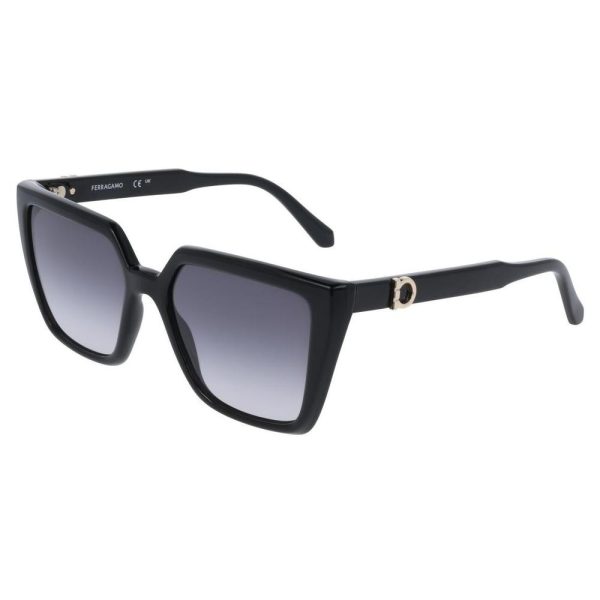 SALVATORE FERRAGAMO SF2058E 001 55 - Sheet full SALVATORE FERRAGAMO Black Ladies - Image 3