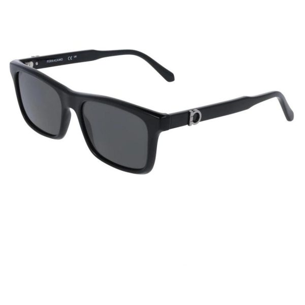 SALVATORE FERRAGAMO SF2060E 001 55 - Sheet full SALVATORE FERRAGAMO Black Square - Image 3