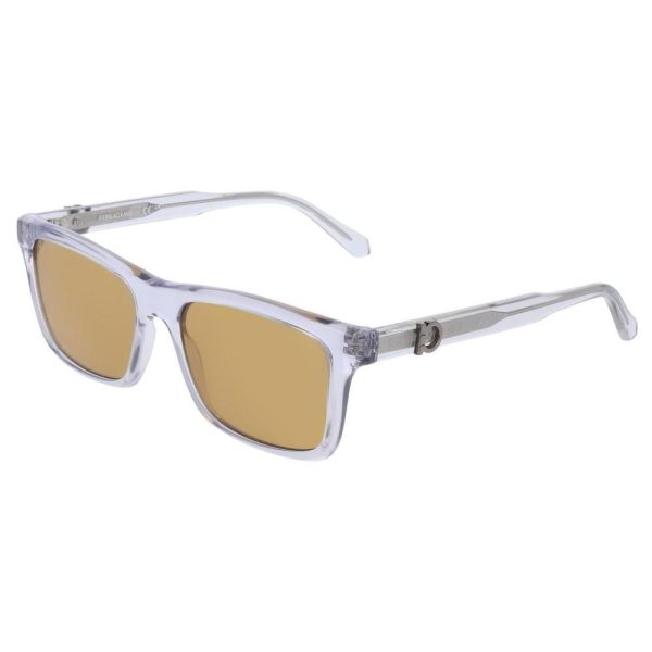 SALVATORE FERRAGAMO SF2060E 020 55 - Sheet full SALVATORE FERRAGAMO Transparent Square - Image 3