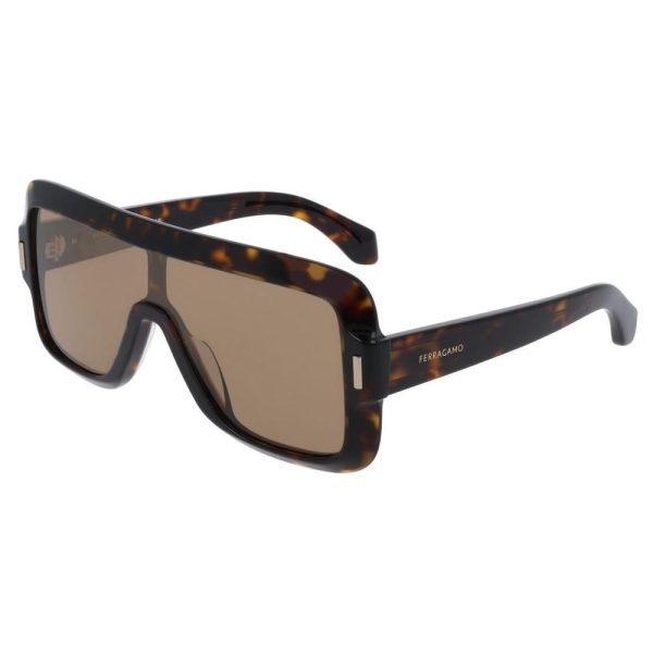 SALVATORE FERRAGAMO SF2061E 242 55 - Sheet full SALVATORE FERRAGAMO Brown Square - Image 3