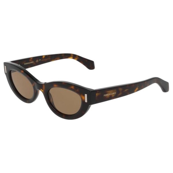 SALVATORE FERRAGAMO SF2062E 242 49 - Sheet full SALVATORE FERRAGAMO Havana Cateye - Image 3