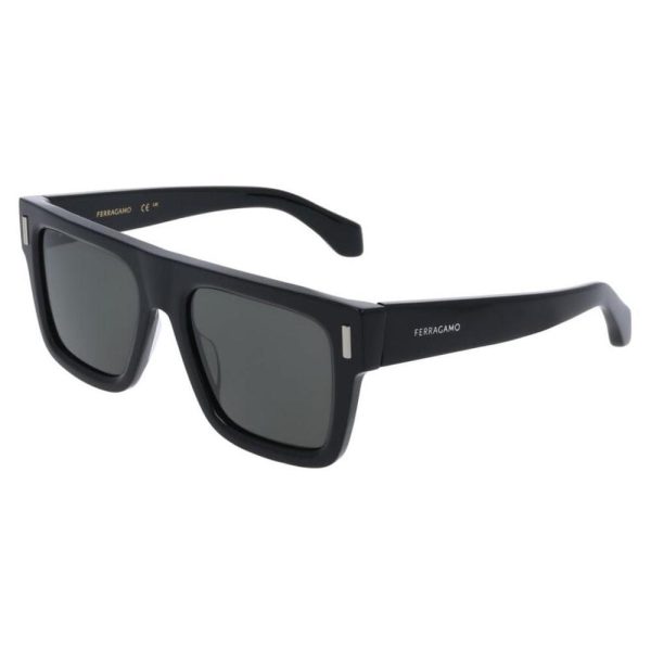 SALVATORE FERRAGAMO SF2063E 001 53 - Sheet full SALVATORE FERRAGAMO Black Square - Image 3