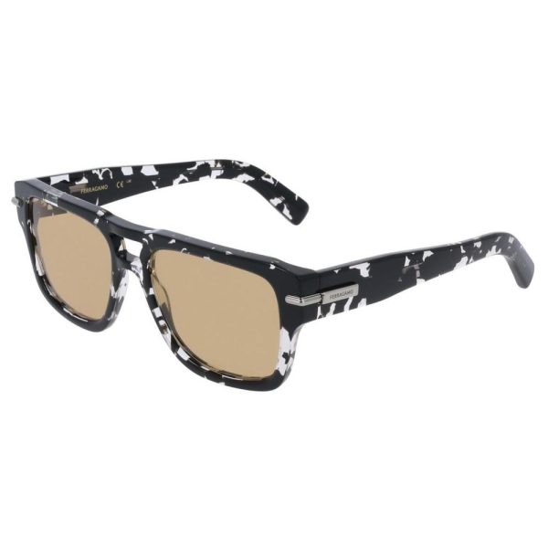 SALVATORE FERRAGAMO SF2070 010 56 - Sheet full SALVATORE FERRAGAMO Black Square - Image 3