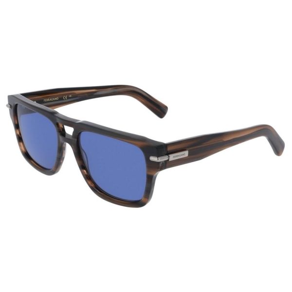 SALVATORE FERRAGAMO SF2070 216 56 - Sheet full SALVATORE FERRAGAMO Brown Square - Image 3