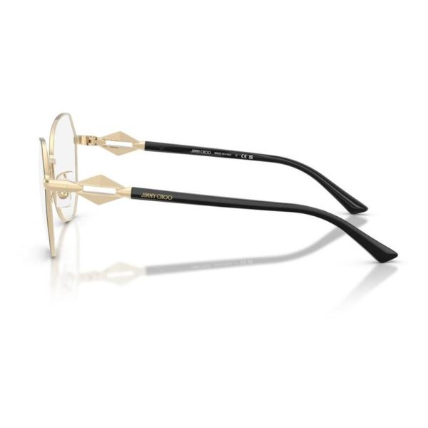 JIMMY CHOO JC2011 3010 53 - Metal full JIMMY CHOO Black gold Round - Image 3