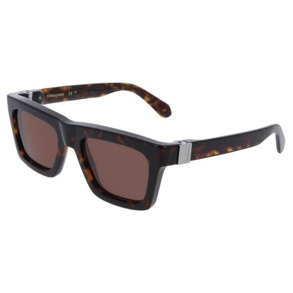 SALVATORE FERRAGAMO SF2071 242 54 - Sheet full SALVATORE FERRAGAMO Brown Square - Image 3