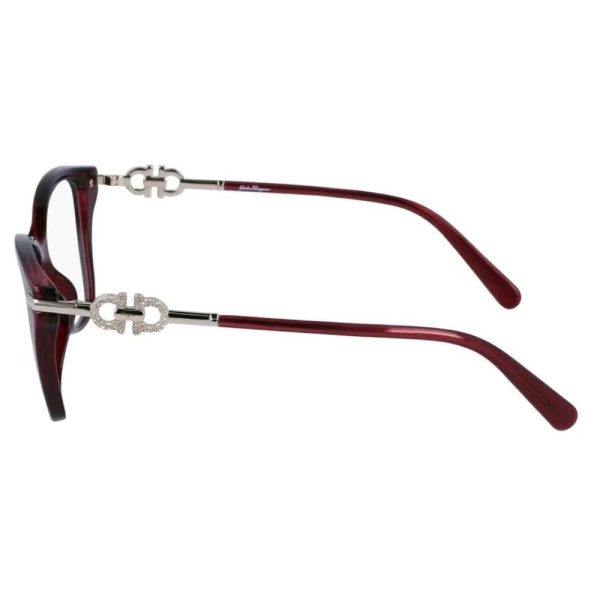 SALVATORE FERRAGAMO SF2937R 655-54 - Sheet full SALVATORE FERRAGAMO Brown Cateye - Image 3