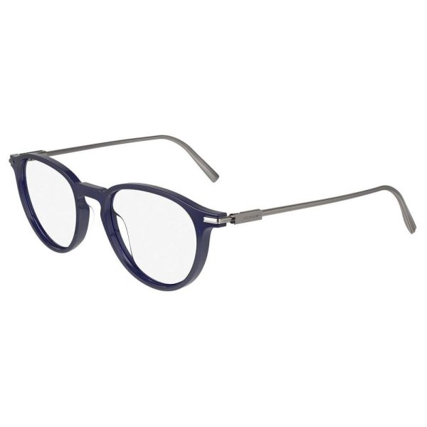 SALVATORE FERRAGAMO SF2976 432-51 - Sheet full SALVATORE FERRAGAMO Blue Round - Image 3