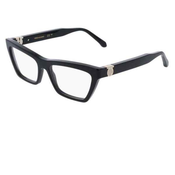 SALVATORE FERRAGAMO SF3021 001 54 - Sheet full SALVATORE FERRAGAMO Black Cateye - Image 3