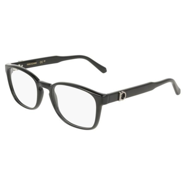 SALVATORE FERRAGAMO SF3027E 001 52 - Sheet full SALVATORE FERRAGAMO Black Square - Image 3