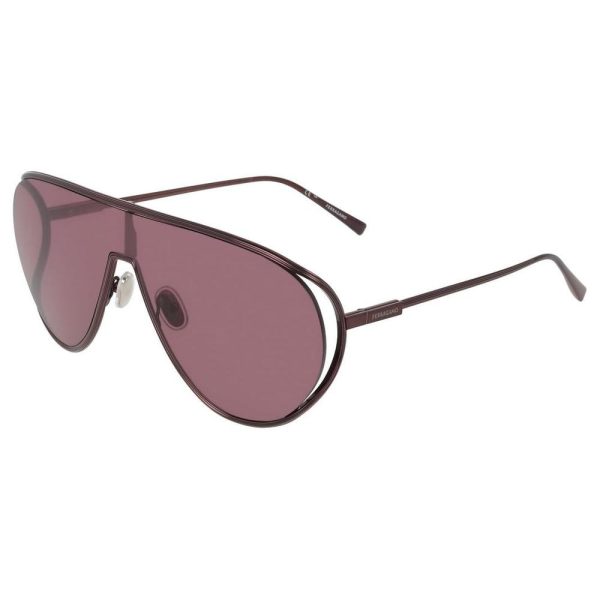 SALVATORE FERRAGAMO SF323 601 63 - Metal full SALVATORE FERRAGAMO Brown Aviator - Image 3