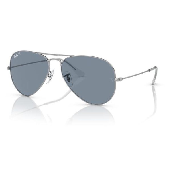 RAYBAN RB3025 003/02 58 - Metal full Rayban Silver blue Aviator - Image 3
