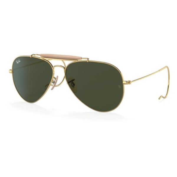 RAYBAN RB3030 L0216 58 - Metal full Rayban Gold Aviator - Image 3