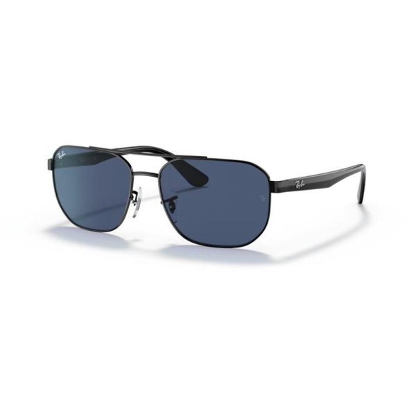 RAYBAN RB3693I 002/80 56 - Metal full Rayban Black Square - Image 3