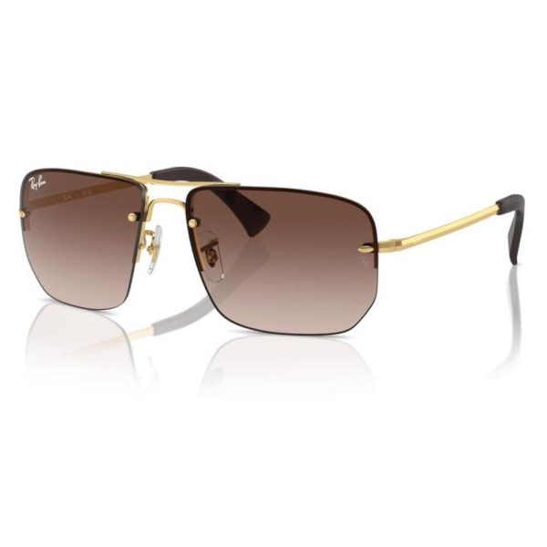 RAYBAN RB3738I 001/13 59 - 3 pcs Rayban Gold Square - Image 3