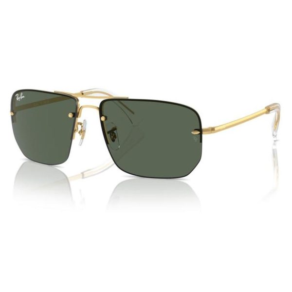 RAYBAN RB3738I 001/71 59 - 3 pcs Rayban Gold Square - Image 3