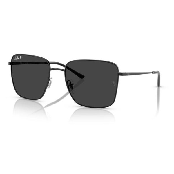 RAYBAN RB3752I 002/48 57 - Metal full Rayban Black Square - Image 3