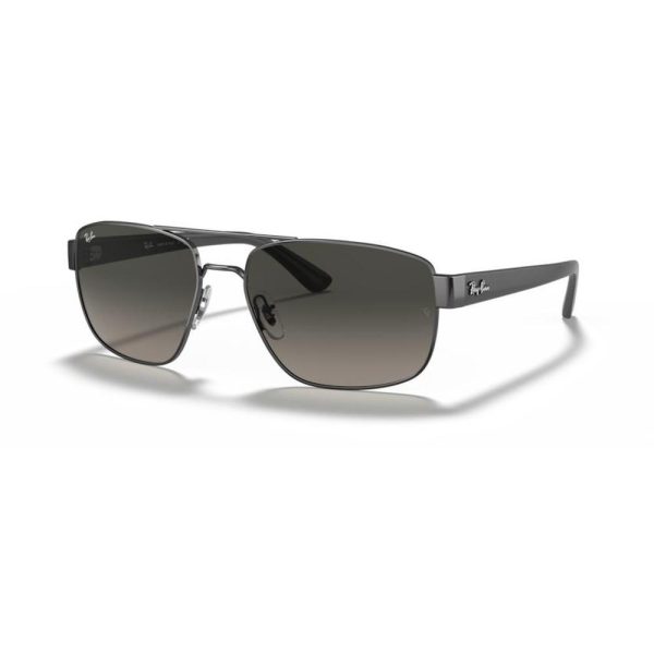 RAYBAN RB3663 004/71 60 - Metal full Rayban Gunmetal Square - Image 3