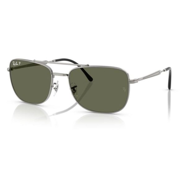 RAYBAN RB3755 004/58 59 - Metal full Rayban Gunmetal Square - Image 3