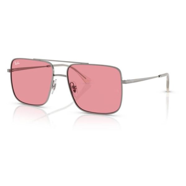 RAYBAN RB3758 004/84 56 - Metal full Rayban Gunmetal Square - Image 3