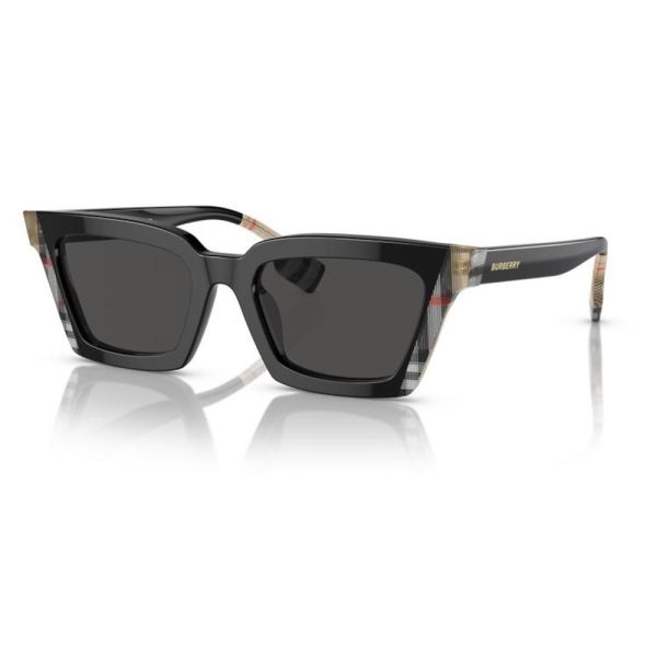 BURBERRY BE4392U 405587 52 - Sheet full BURBERRY Black Cateye - Image 3