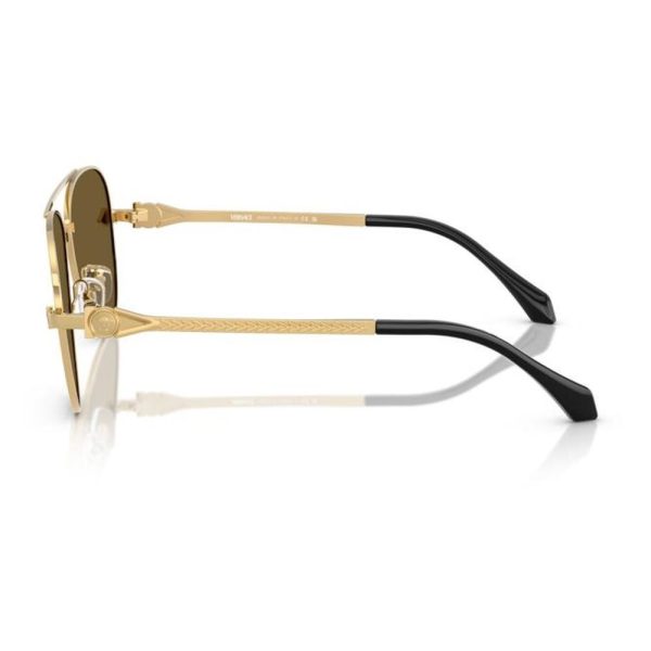 VERSACE VE2283 10027I 61 - Metal full VERSACE Gold Aviator - Image 3