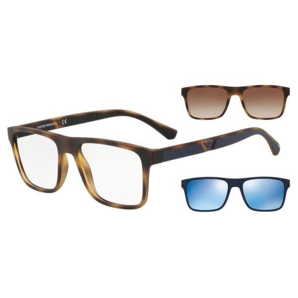 EMPORIO ARMANI EA4115 50891W 54 C/O - Sheet full EMPORIO ARMANI Havana Square - Image 3