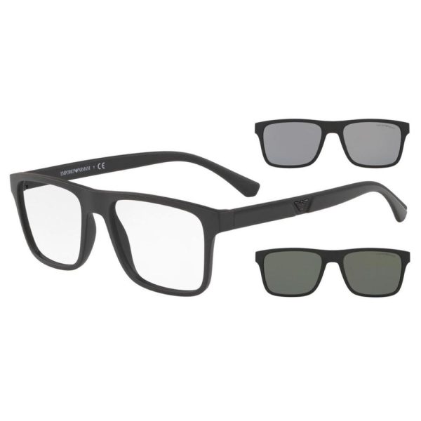 EMPORIO ARMANI EA4115 58011W 54 C/O - Sheet full EMPORIO ARMANI Black Square - Image 3