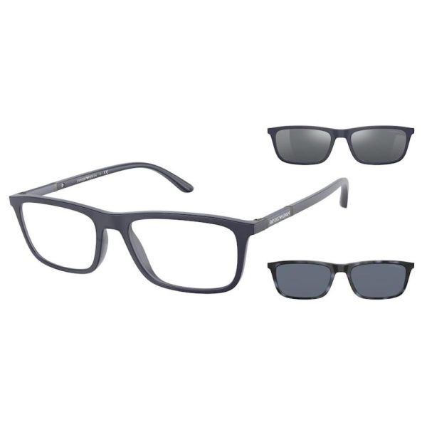 EMPORIO ARMANI EA4160 50881W 55 C/O - Sheet full EMPORIO ARMANI Black Square - Image 3